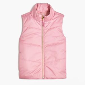 J. Crew Crewcuts Girls' Puffer Vest in Pink Size XL
